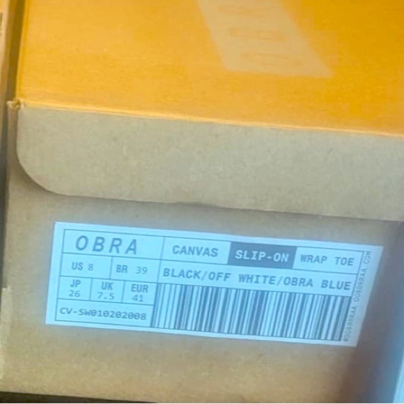 Obra canvas slip on sneakers black white - Picture 3 of 4